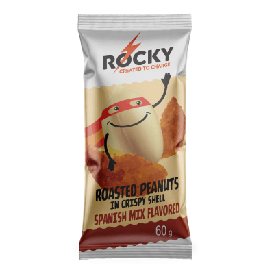 Orzeszki ziemne crunchy „Rocky” o smaku hiszpański-mix (paprykowe)