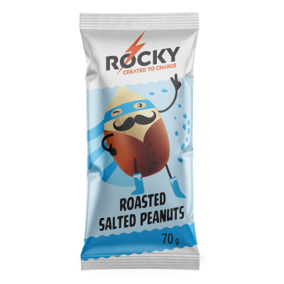Orzeszki ziemne solone „Rocky” w łupince