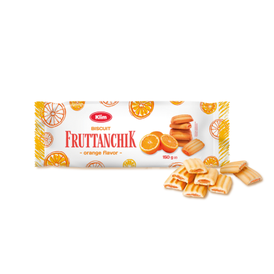 Kruche ciasteczka maślane „Frutika” o smaku pomarańczowym